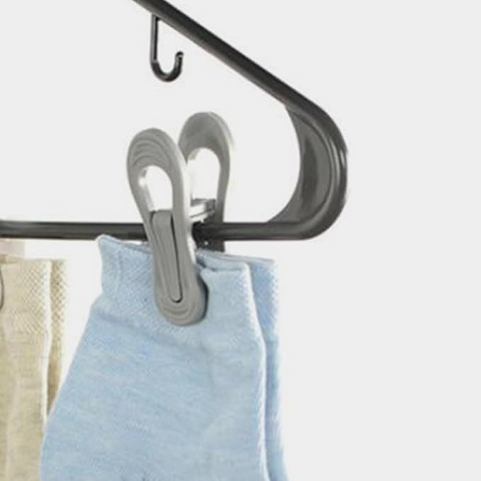 Large Capacity Hanger Clips 30 Pack Plastic Clothesline Clips - Image 6