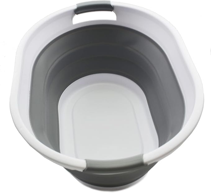 SAMMART 32L Collapsible Plastic Laundry Basket - Image 3