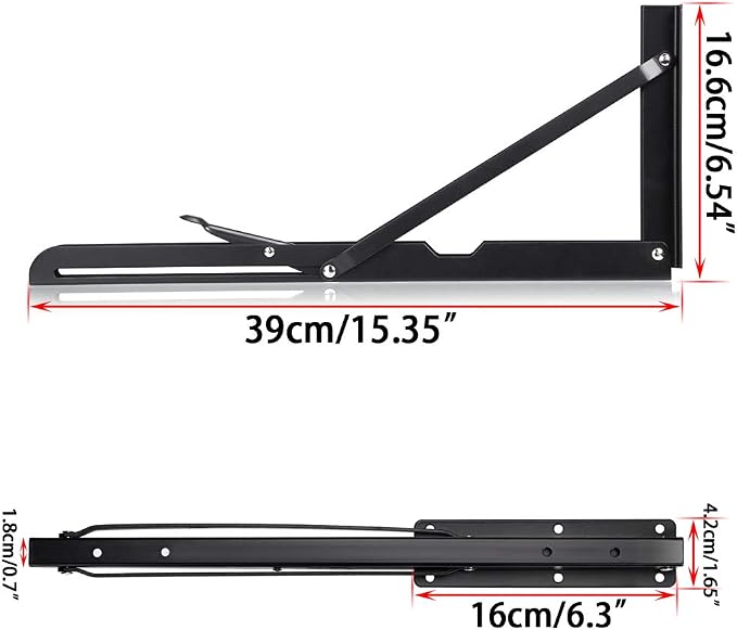 Sumnacon Sturdy Folding Shelf Brackets - Image 2