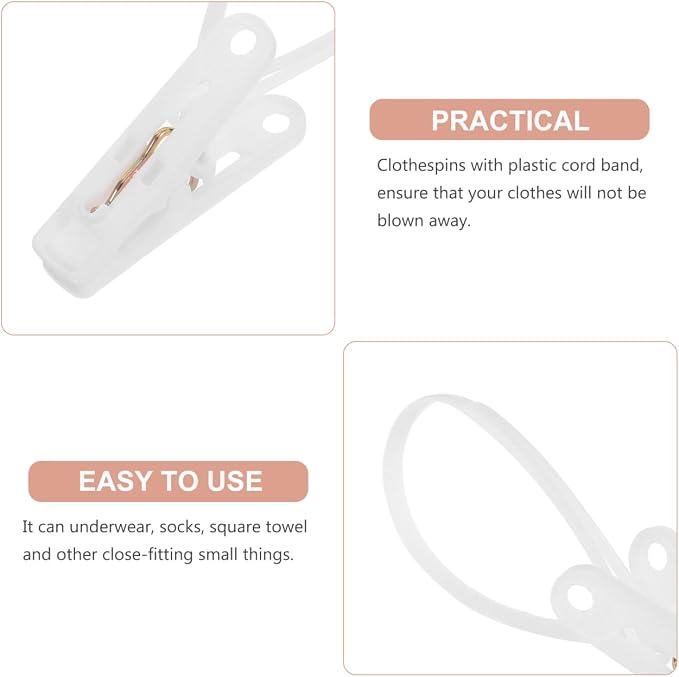 Unomor 60Pcs Windproof Clothes Clips - Image 6