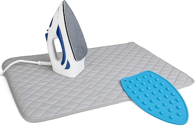Iron Anywhere Quilted Magnetic Ironing Mat by DependableIndustries