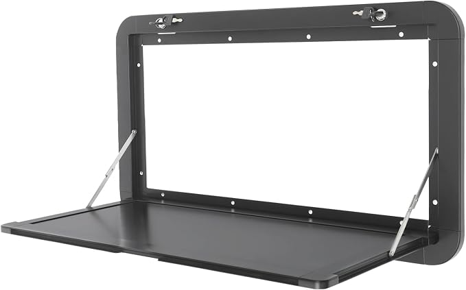RV Caravan Picnic Folding External Table, Wall Mount Flip Fold Down Desk by MARTEXBUY