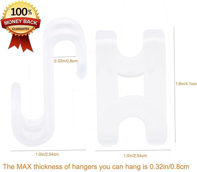 60 Pcs Clothes Hanger Connector Hooks, Mini Cascading Hanger Hooks - Image 2