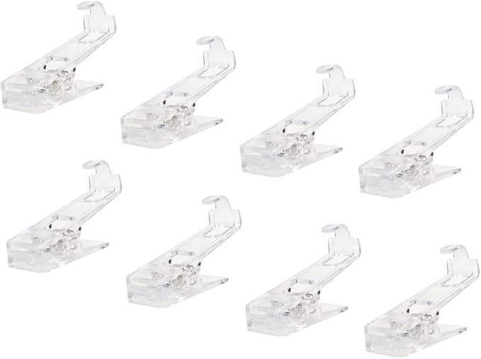 NUOBESTY 40pcs Windproof Laundry Clips Multi-Functional Transparent Clothespins - Image 5