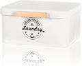 Dryer Sheet Holder with Hinged Lid by EasierLaundrySimplerLife