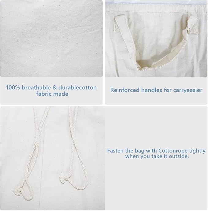 AMJ 2 Pack - Extra Heavy Duty Washable Laundry Bag - Image 5