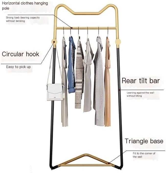 Coat rack Stand Corner Coat Rack Floor-standing Bedroom Corner Clothes Rack - Image 7