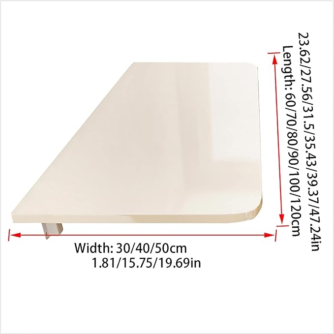 Wall-Mounted Drop Leaf Table, Folding Wall Desk, Wall Mounted Folding Table - Image 6