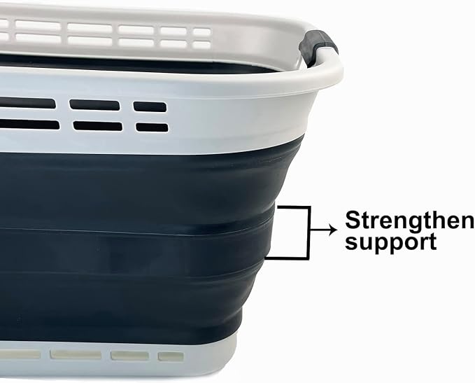 SAMMART 42L Collapsible Plastic Laundry Basket - Image 4