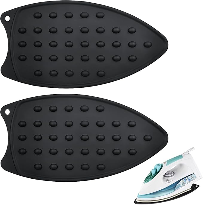 yuntop 2 Pcs Silicone Iron Rest Pads Multipurpose Iron Hot Resistant Mat by yuntop