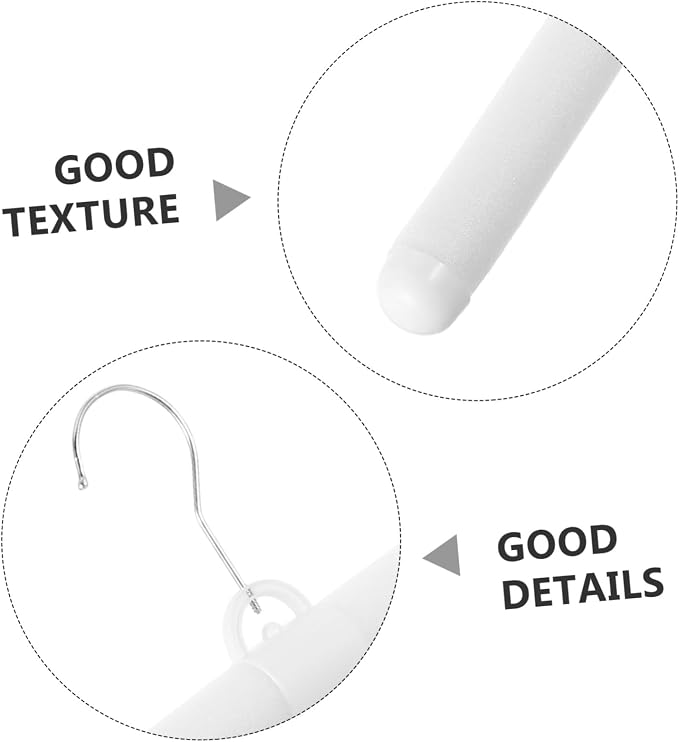 Healifty 12pcs Non-Slip Foam Padded Hangers - Image 3