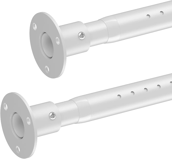 2 Pack Closet Rod, 17 to 41 Inch Adjustable Closet Rods by FactionGarden