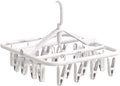 Foldable Clothes Hanger with 20 Clips, Drip Hanger, Windproof Hook, by Unknown