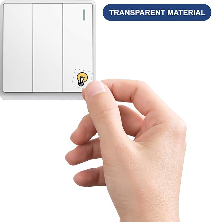 Pack of 600 Light Switch Sticker Labels, 38 Designs Multicolor Switch ID - Image 3