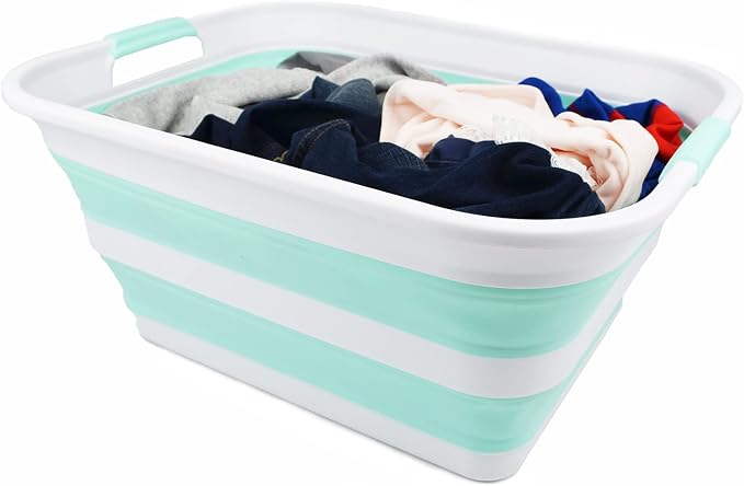 SAMMART 42L Collapsible Plastic Laundry Basket - Image 6