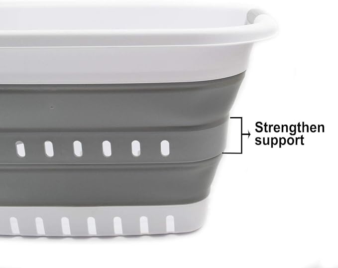 SAMMART 37L Collapsible Plastic Laundry Basket - Image 5