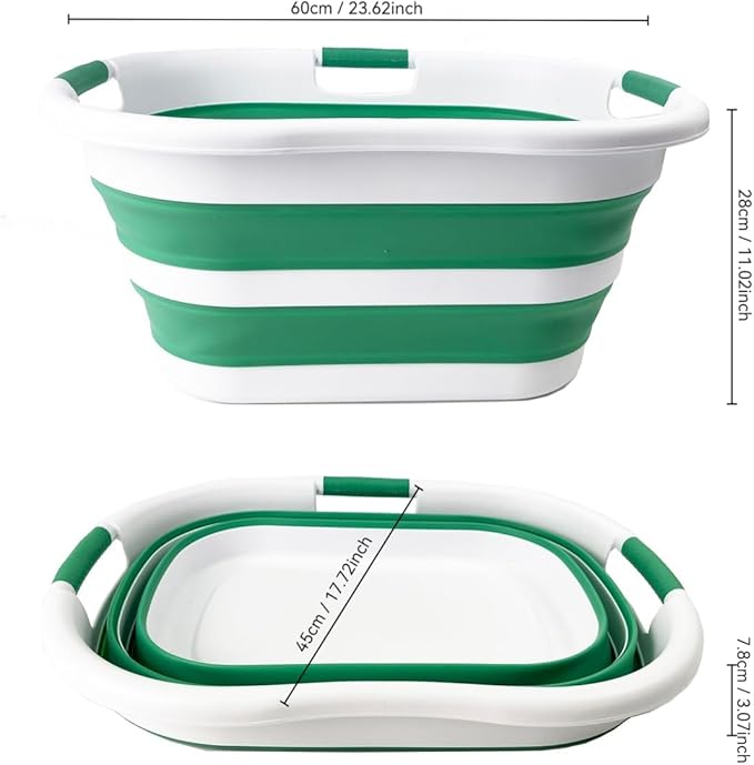 SAMMART 40L Collapsible Plastic Laundry Hamper - Image 9