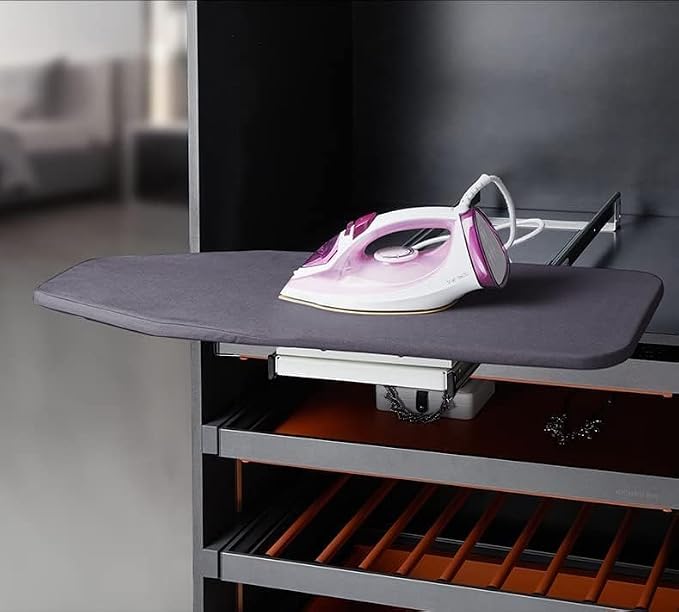 Hiding Ironing Board Foldable Ironing Station in Cabinet - Image 4