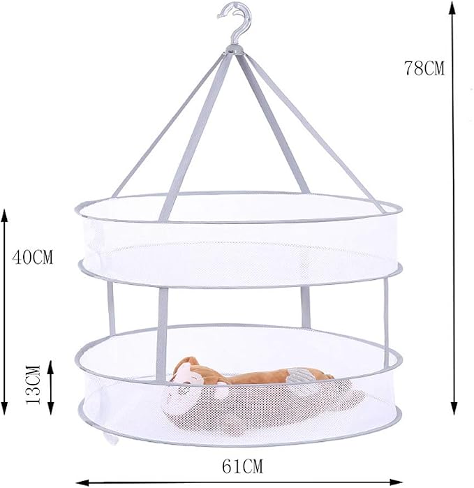 Sweater Hanging Dryer, Foldable Mesh Clothes Hanging Dryer Foldable Drying Rack - Image 7