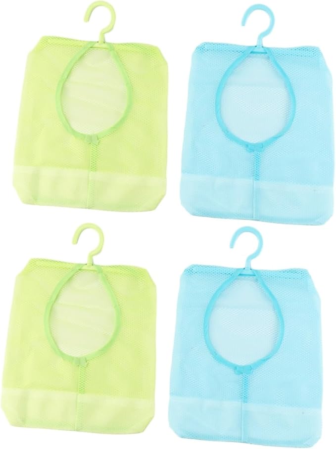 4pcs Clothesline Bag for Bathroom Kitchen Mesh Storage Dry Bag Laundry Room by HOMOCONO