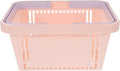 Small Storage Basket with Handles, Plastic Storage Container by HOODANCOS