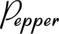 Pepper 3.5w x 2h Label | Kitchen Pantry Organization | Die Cut Vinyl Decal | by MinglewoodTrading