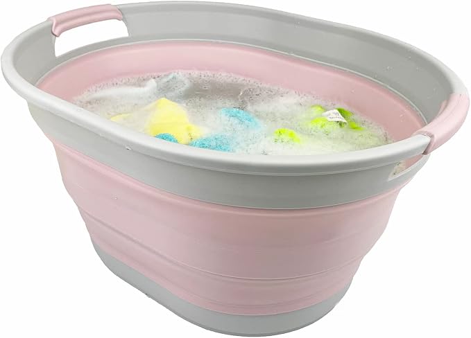 SAMMART 23L Set of 2 Collapsible Plastic Laundry Basket - Image 6