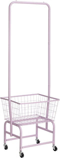 ALIMORDEN Laundry Cart with Clothes Rack, Rolling Laundry Butler with Wire by ALIMORDEN