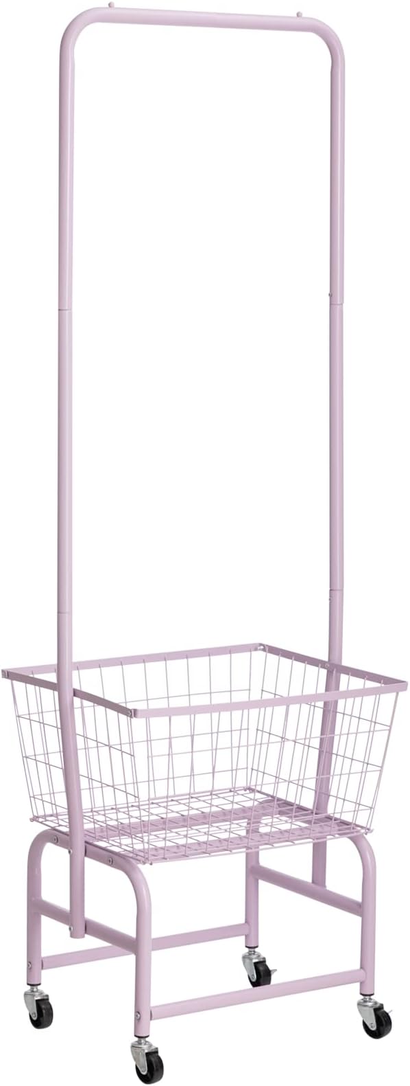 ALIMORDEN Laundry Cart with Clothes Rack, Rolling Laundry Butler with Wire by ALIMORDEN