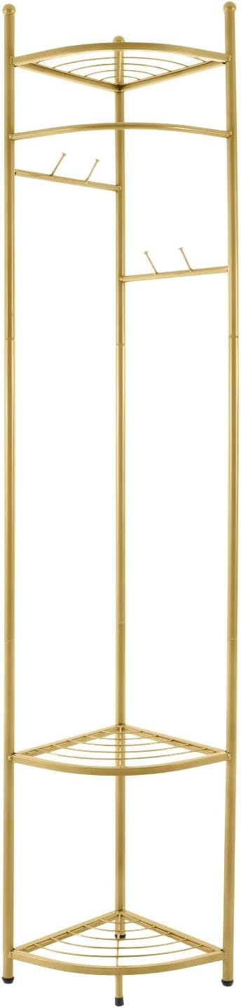 Coat Rack, Corner Clothing Rack, Freestanding Garment Rack by NIENIEE