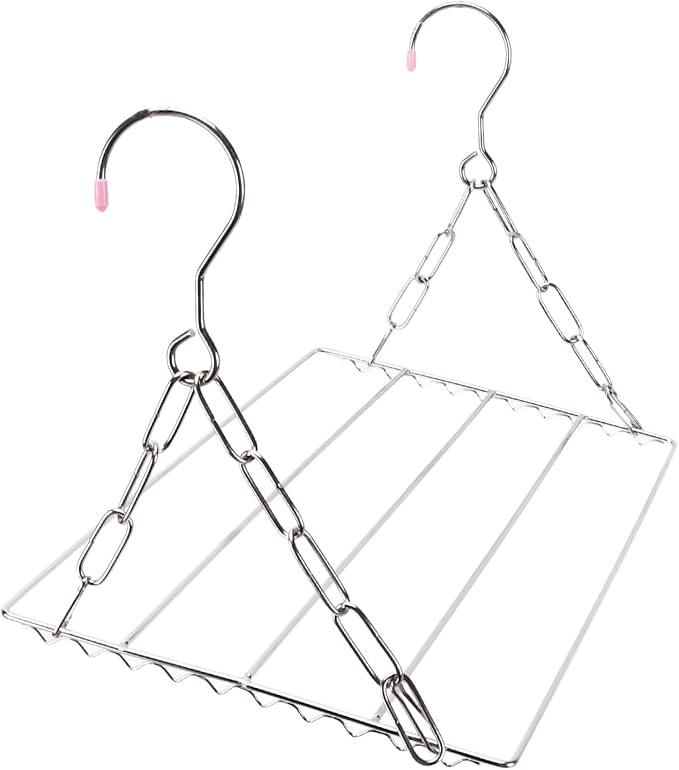 Pilipane Laundry Drying Rack Stainless Steel Multifunctional Hanging Silver - Image 4