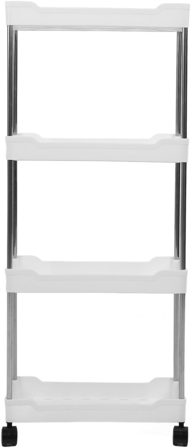 Slim Rolling Storage Cart, 4 Tier Slim Rolling Storage Cart - Image 8