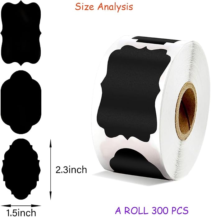 Chalkboard Labels Removable Chalk Markers Stickers Black Reusable Kitchen - Image 2