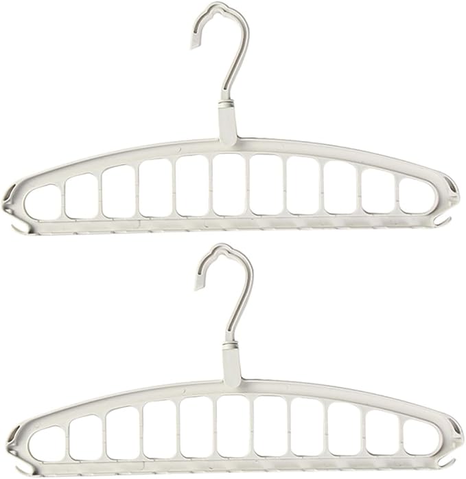 PRETYZOOM 2pcs Space-Saving Rotatable Slip Clothes Drying Rack Folding Storage by PRETYZOOM