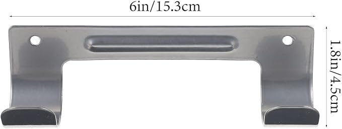 Ironing Board Hanger Wall Mount Double Metal Hooks Heavy Duty Storage Rack - Image 9