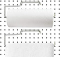 2 Pack Stainless Steel Pegboard Paper Towel Holder | Pegboard Hooks | Pegboard by Unknown