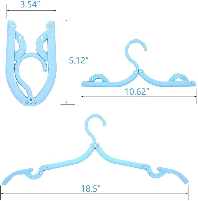 20 PCS Travel Hangers with 12 Pcs Clips - Image 6