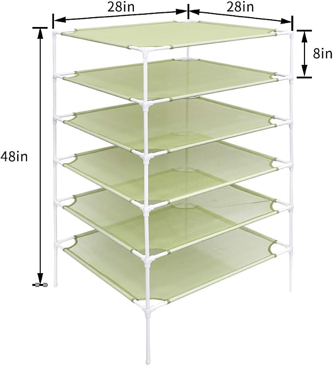 Growsun Sweater Drying Rack 6-Layer Stackable Cloth Mesh Dry Net - Image 2