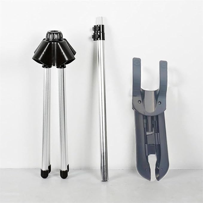 Handheld Clothes Steamer Holder Telescopic Folding Standing Fabric Ironing - Image 3