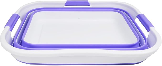 SAMMART 30L Collapsible Plastic Laundry Basket - Image 3