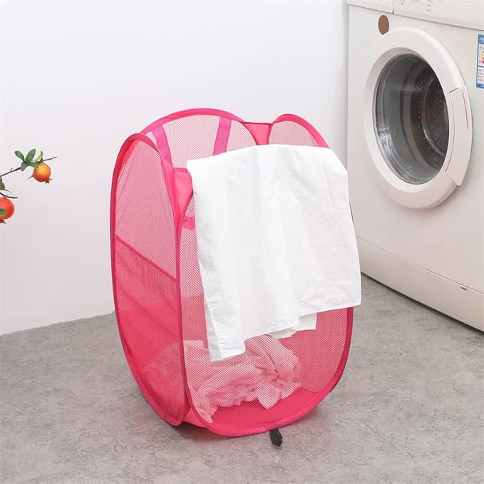 Pop Up Hamper 4Pcs, Mesh Pop Up Laundry Hampers, Foldable Mesh Laundry Hampers - Image 3