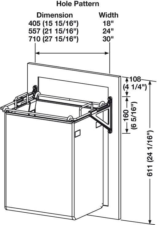 TAG Hardware Premium Tilt-Out Hamper - Image 2