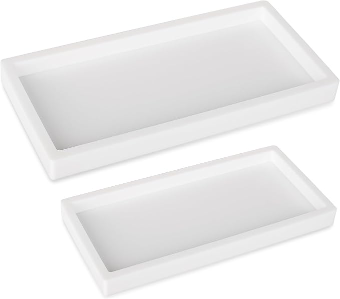 Bathroom Tray, Small Vanity Tray Silicone Soap Dish Sponge Holder Kitchen Sink by Heagoale
