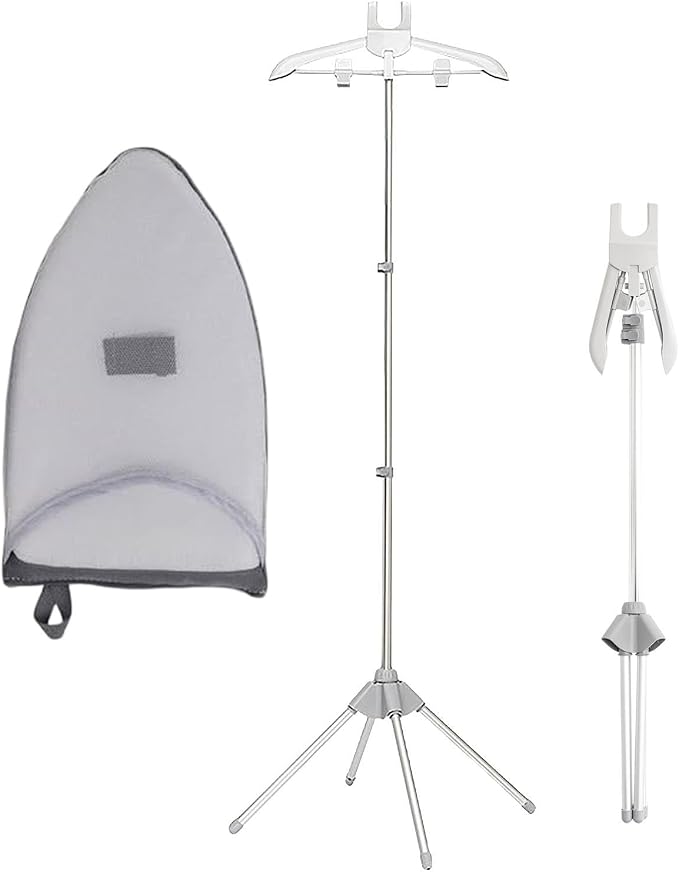 Steamer Stand, Folding Telescopic Clothes Steamer Holder, Height Adjustable - Image 6