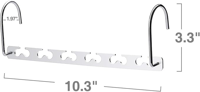 HOUSE DAY Space Saving Hangers for Clothes 4 Pack, Heavy Duty Hanger Organizer - Image 7