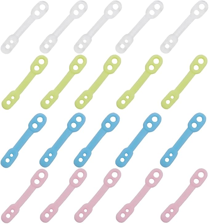 20 Pack Clothes Hangers Windproof Lock Straps Buckle Shockproof Non Falling by Unknown