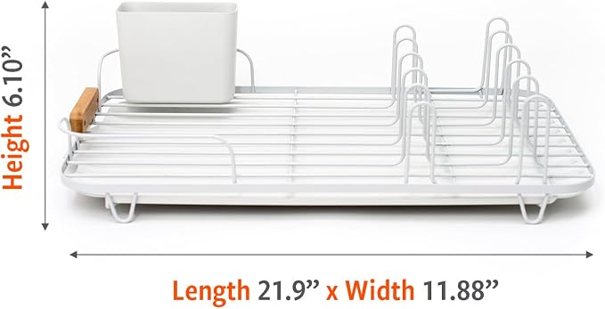 Full Circle Dish Jockey Extra Large Dish Drying Rack – Space Saving Drying Rack - Image 11