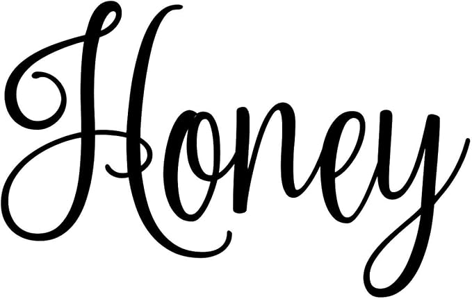 Honey 4w x 2.5h Label | Kitchen Pantry Organization | Die Cut Vinyl Decal | by MinglewoodTrading
