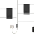 180°Rotation Electric Heated Towel Rack Wall Mounted Towel Warmer Racks 5 Bars by Unknown