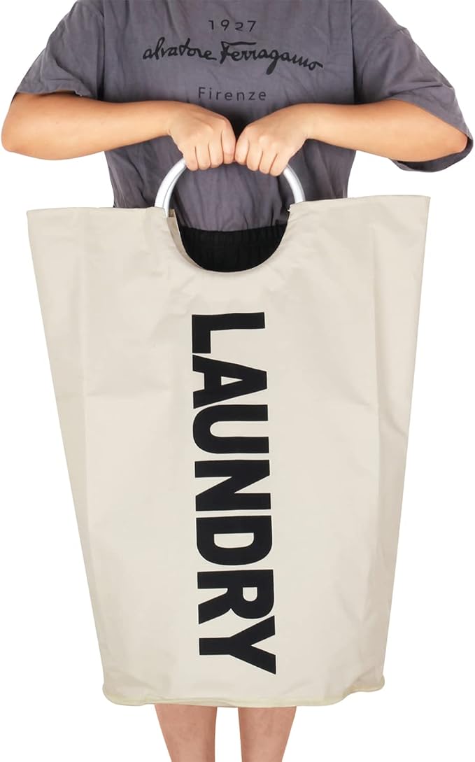 Extra Large Laundry Hamper Bag Collapsible, Tall Laundry Basket - Image 5